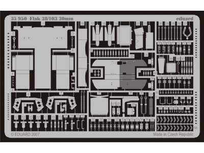  Flak 38/103 30mm 1/35 - Dragon - blaszki - zdjęcie 1