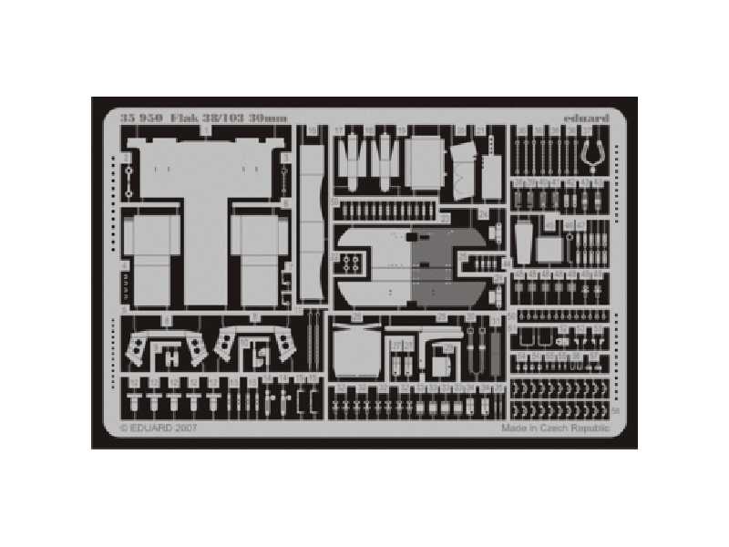 Flak 38/103 30mm 1/35 - Dragon - blaszki - zdjęcie 1 Flak 38/103 30mm 1/35 - Dragon - blaszki - zdjęcie 1