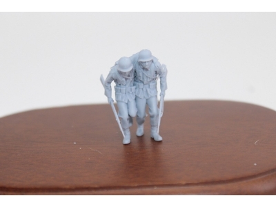 German Soldiers With 8cm Grenade Launcher And Mauer And Grenade Launcher (6 Figures) - zdjęcie 4