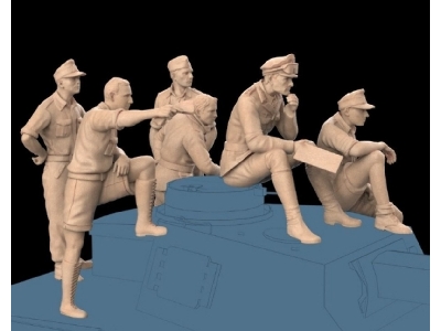 Rommel And Staff (5 Figures) - zdjęcie 1