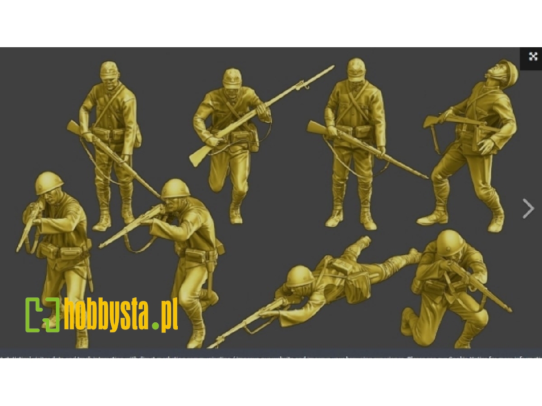 Japanese Infantry No. 2 Attacking (8 Figures) - zdjęcie 1