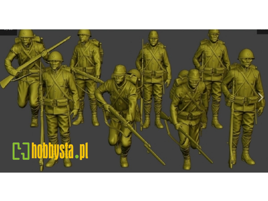 Japanese Infantry No. 3 Marching (7 Figures) - zdjęcie 1