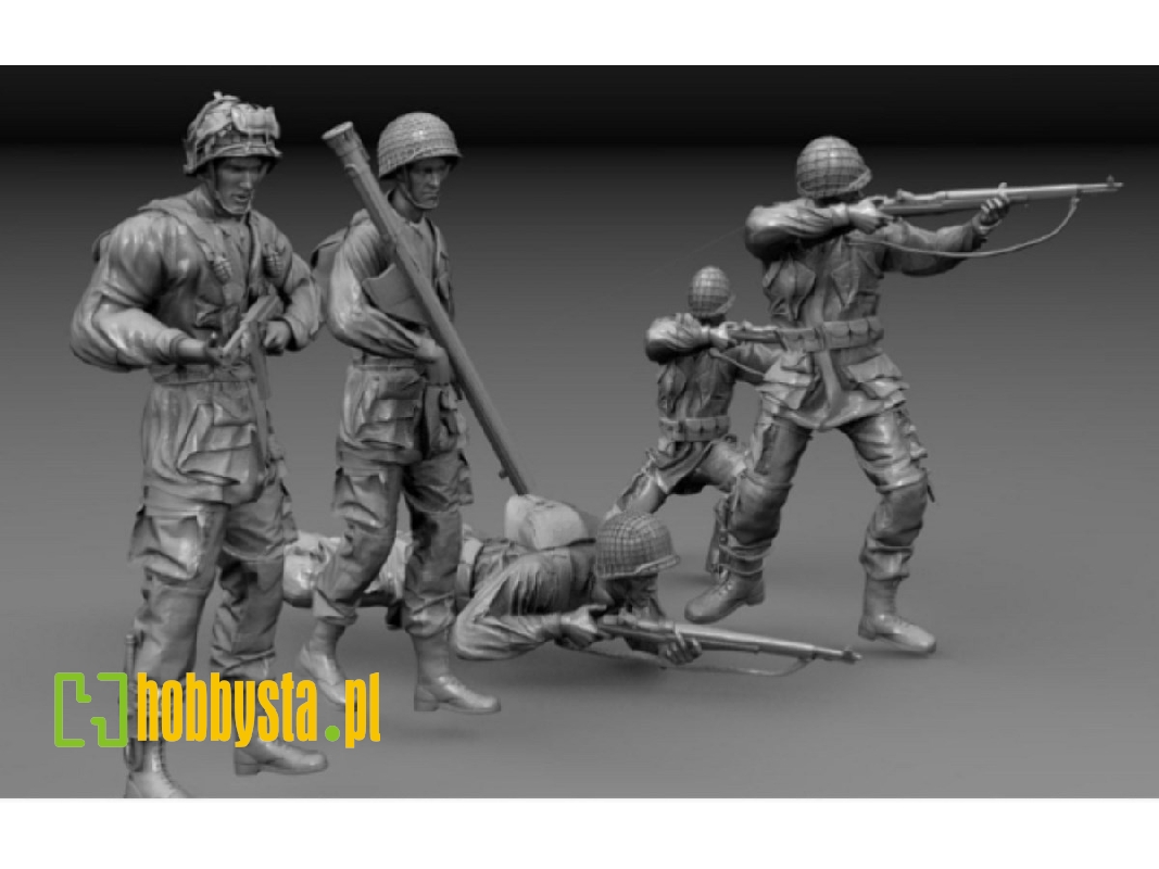 Us Paratroopers Normandy 1944 (5 Figures) - zdjęcie 1