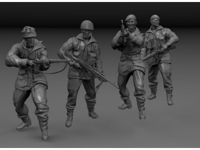 British Wwii Paratroopers - Arnhem 1944 (4 Figures) - zdjęcie 1