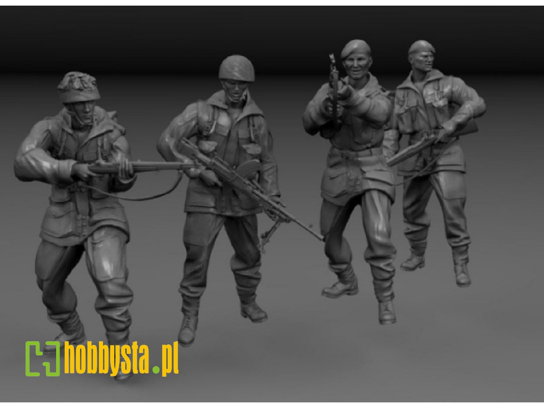 British Wwii Paratroopers - Arnhem 1944 (4 Figures) - zdjęcie 1