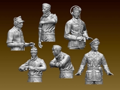 Dak Tank Crew Half Figures Including Rommel - zdjęcie 1