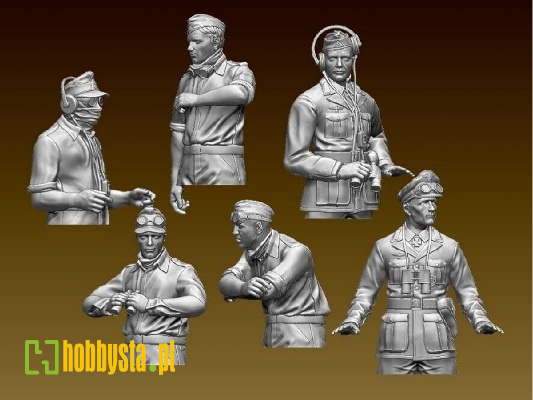 Dak Tank Crew Half Figures Including Rommel - zdjęcie 1