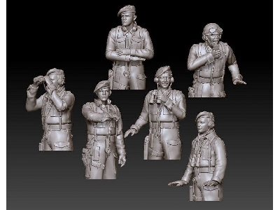 British Wwii Tank Crew (6 Figures) - zdjęcie 1