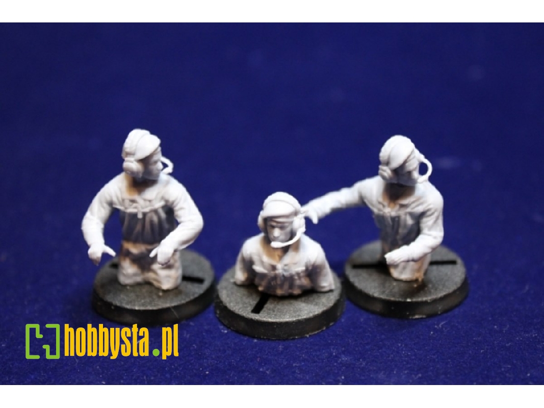 Early German Bundeswehr Half Figures For Early Tanks M48 Or Leopard 1 (2 Figures) - zdjęcie 1