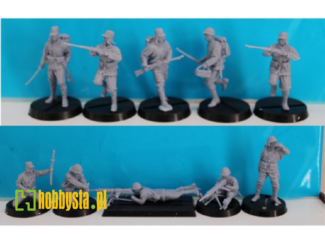 Japanese Infantry No. 4 In Attack (10 Figures) - zdjęcie 1