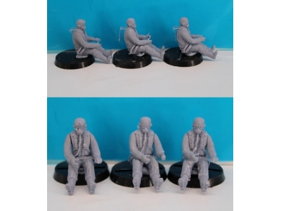 Us Pilots Sitting (3 Figures) - zdjęcie 1