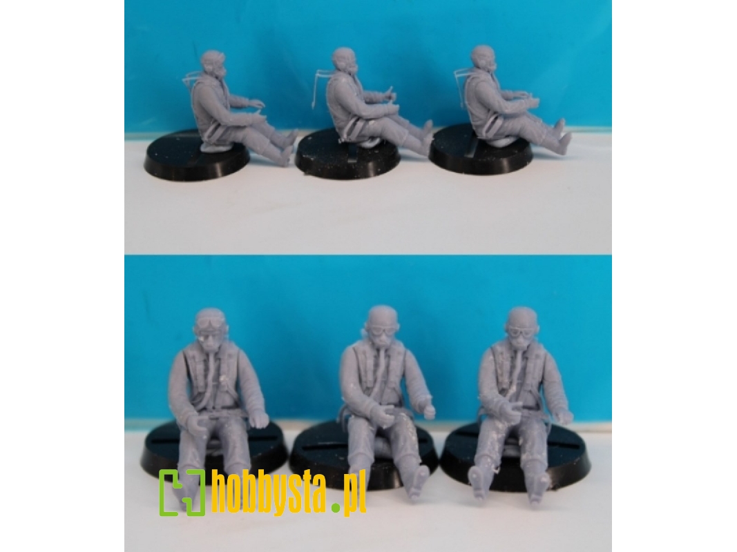 Us Pilots Sitting (3 Figures) - zdjęcie 1
