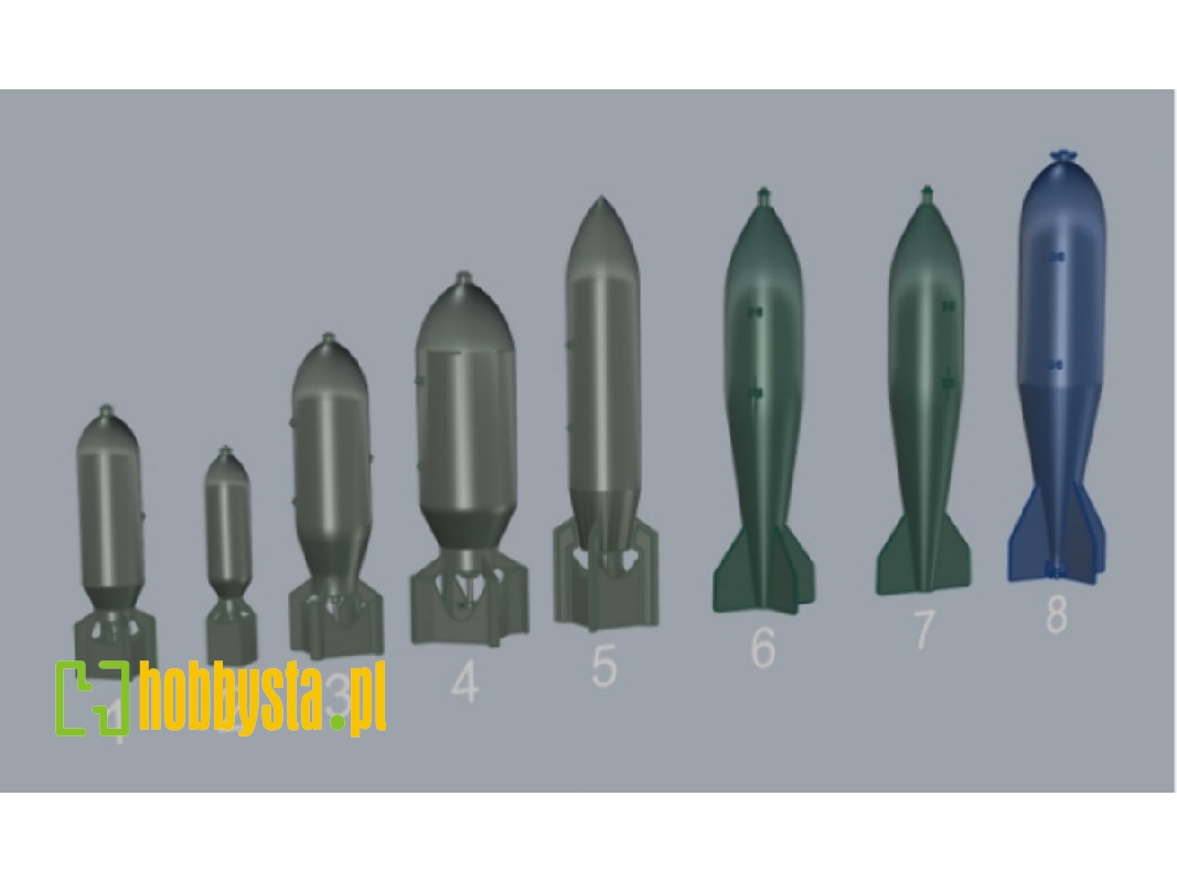 German Aircraft Bomb Set - zdjęcie 1