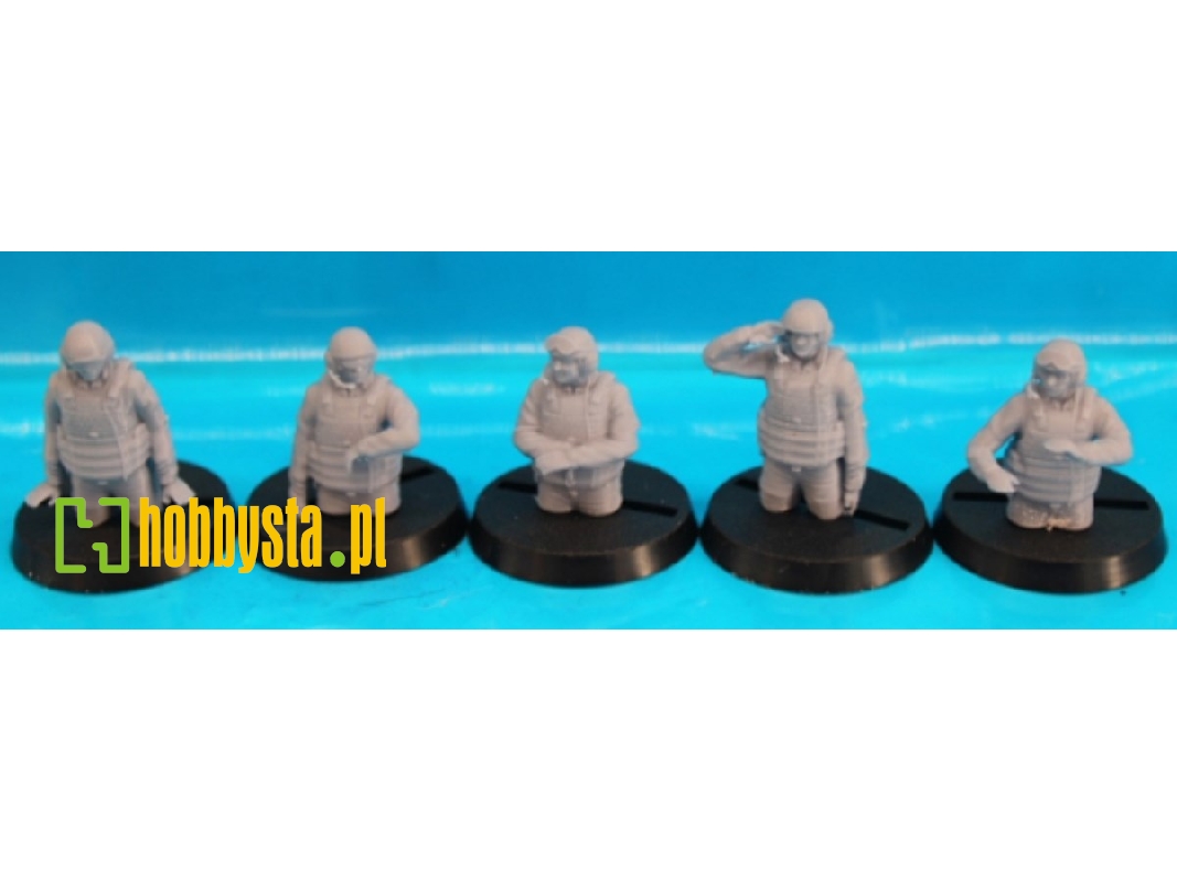 Us Abrams M 1 Tank Crew 5 Half Figures - zdjęcie 1