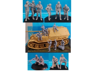 17 German Soldiers, Grenadiers, Tankers And Others - zdjęcie 1