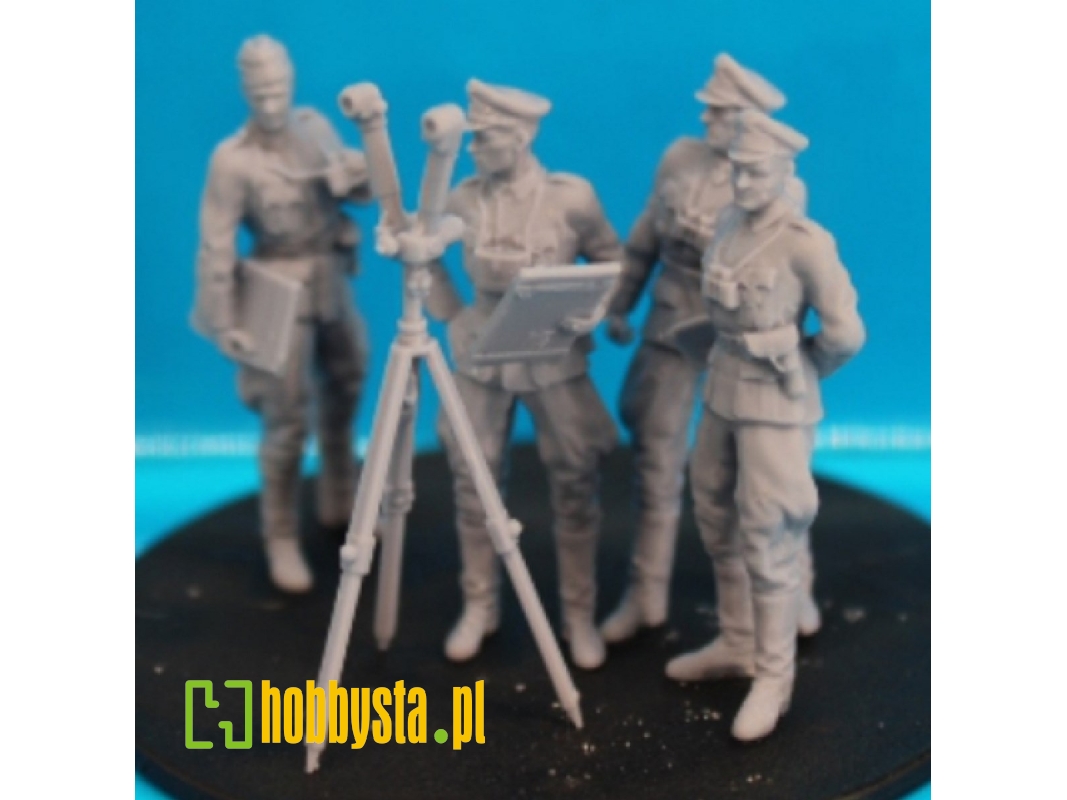 4 German Officers With Optical Sight - zdjęcie 1