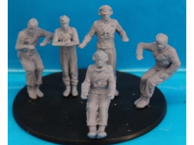 5 German Tankers For Panzer Iii Or Panzer Iv Sitting In The Turret - zdjęcie 1