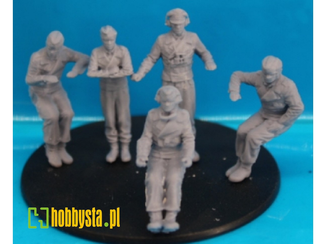 5 German Tankers For Panzer Iii Or Panzer Iv Sitting In The Turret - zdjęcie 1