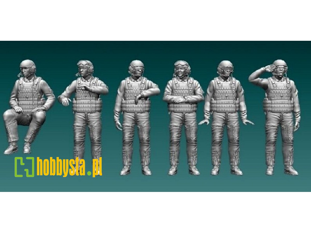 Us Abrams M 1 Tank Crew 6 Figures - zdjęcie 1