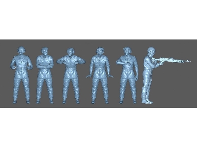 6 Challenger Tank Crew Full Figures - zdjęcie 1