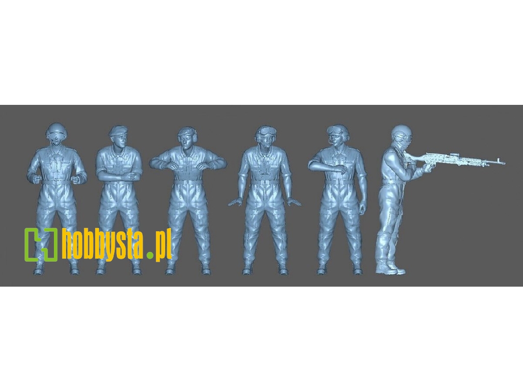 6 Challenger Tank Crew Full Figures - zdjęcie 1