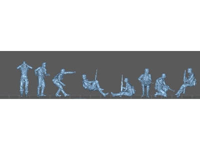 6 Soldiers Of The Waffen Ss Sitting On A Tank And Two Tankers - zdjęcie 1