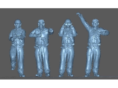 Us Tank Crew - 4 Figures - zdjęcie 1