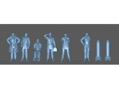 3 German Pilots And 3 Mechanics And 2 Bombs Wwi - zdjęcie 1