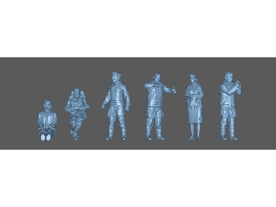 5 Luftwaffe Pilots And Luftwaffe Assistant - zdjęcie 1