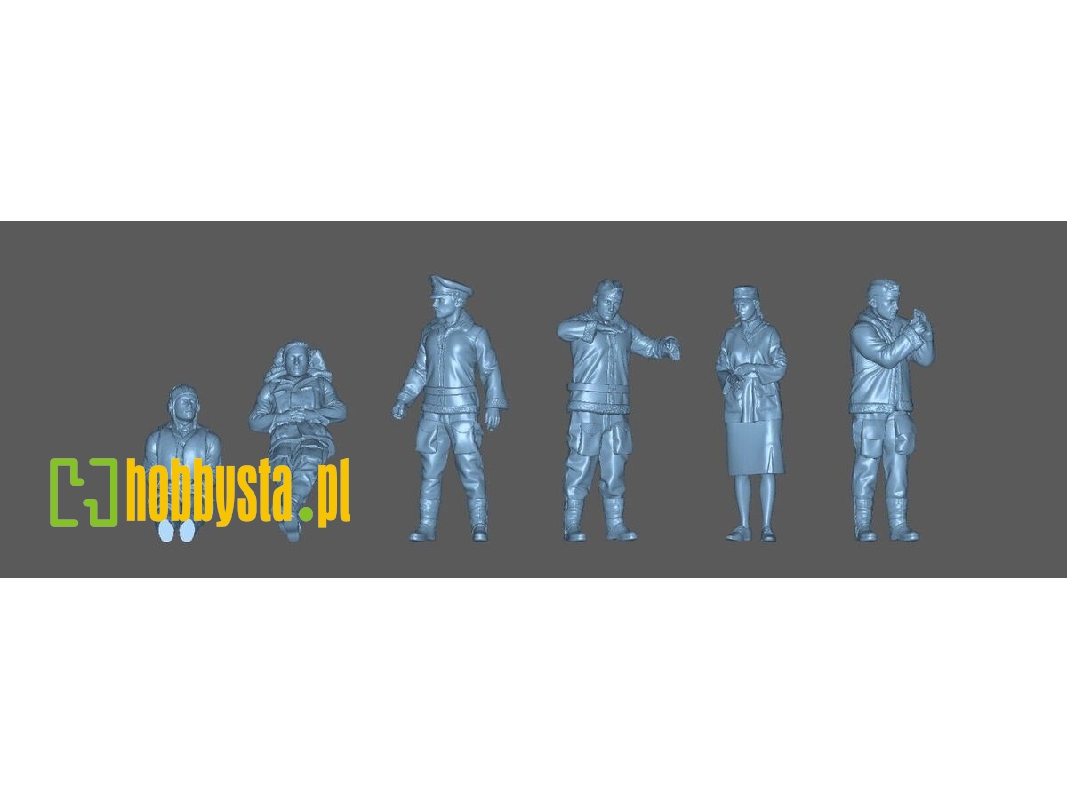 5 Luftwaffe Pilots And Luftwaffe Assistant - zdjęcie 1