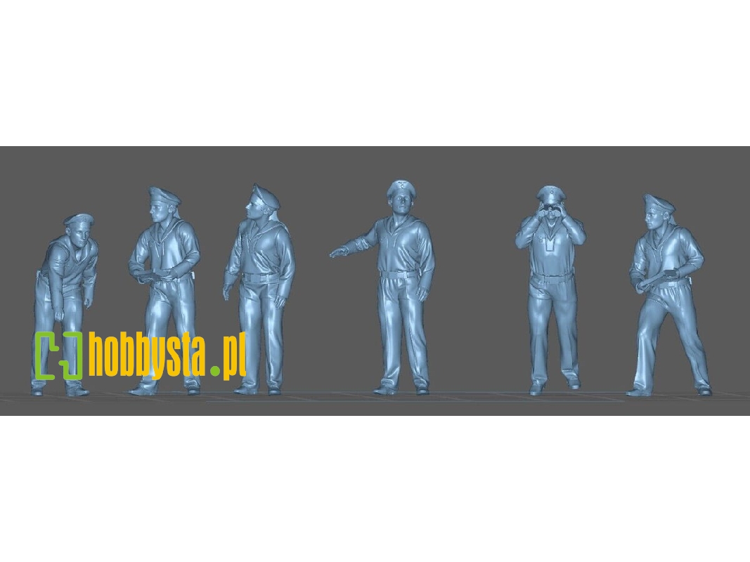 German Kriegsmarine 2cm Flak Operators - 6 Figures - zdjęcie 1
