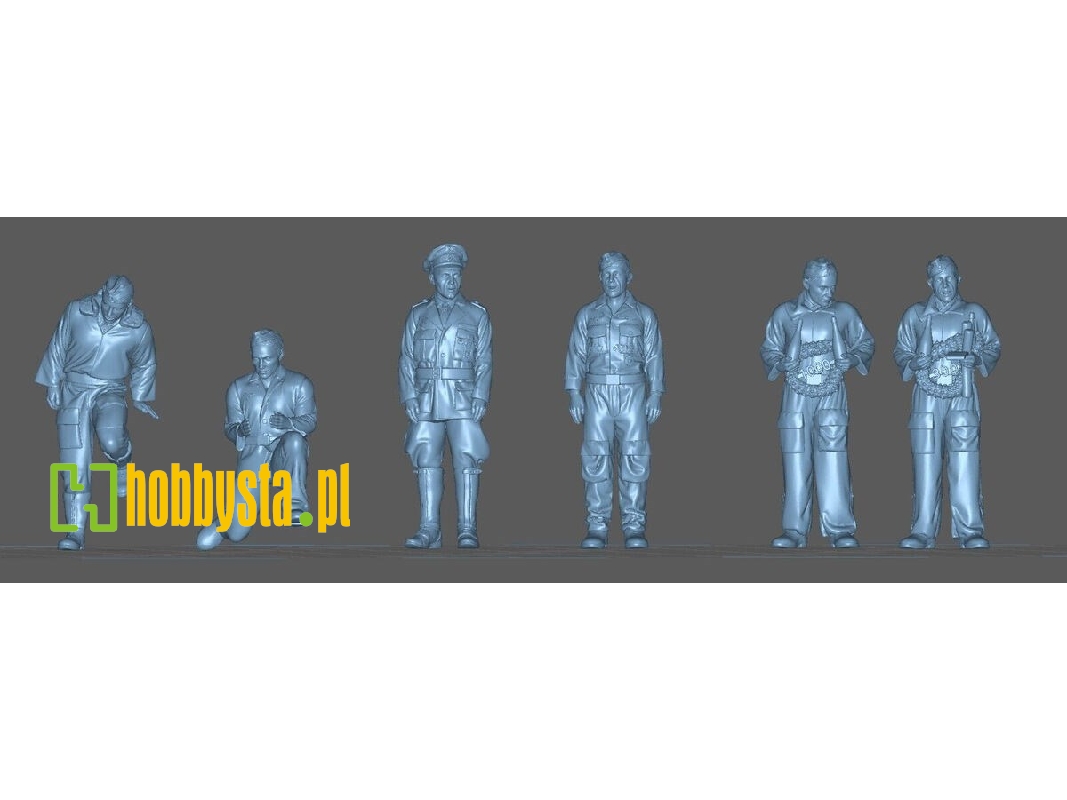 Luftwaffe Aces - Stuka Pilot Rudel And Crew - 6 Figures - zdjęcie 1