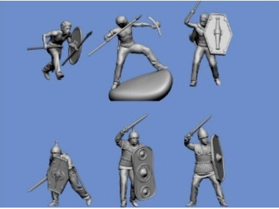 6 Celtic Warriors Attacking - zdjęcie 1