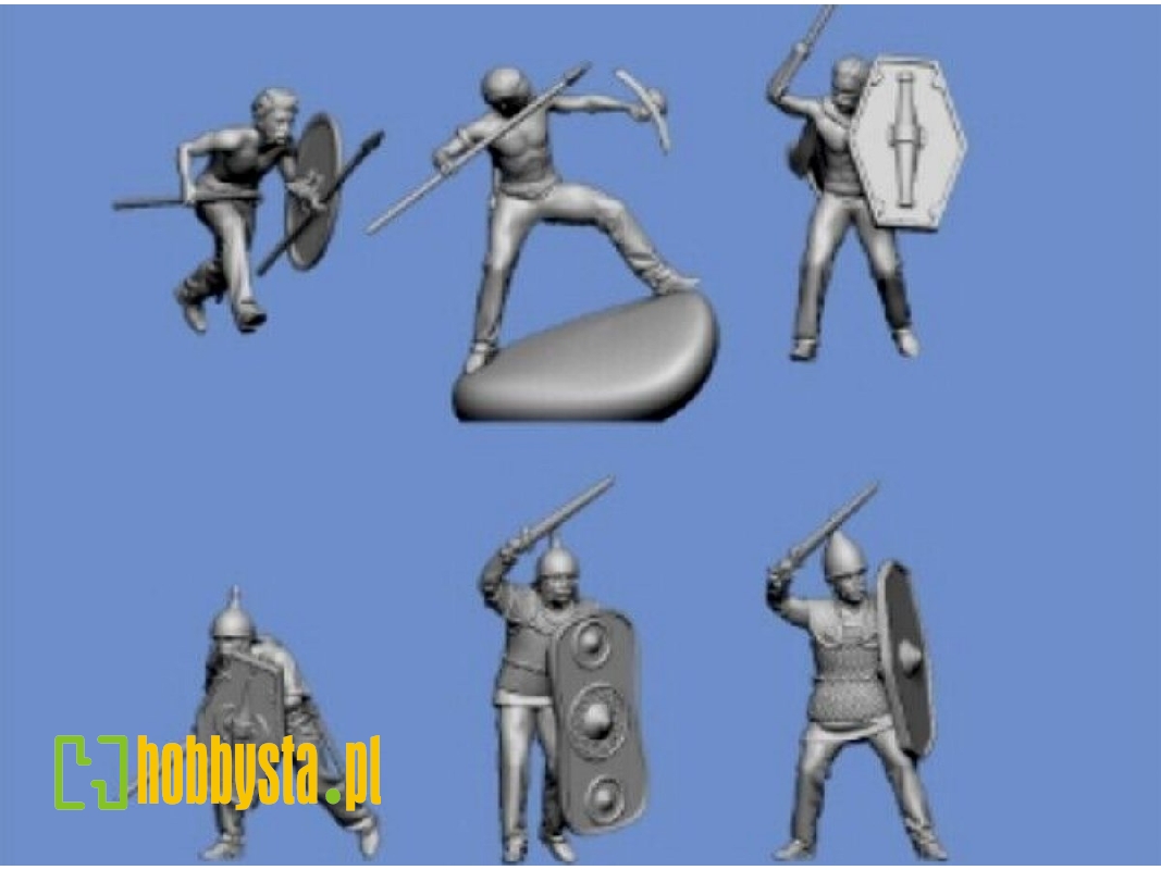 6 Celtic Warriors Attacking - zdjęcie 1