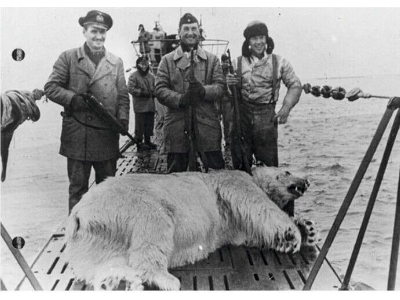 4 U-boot Crew With A Killed Polar Bear - zdjęcie 2