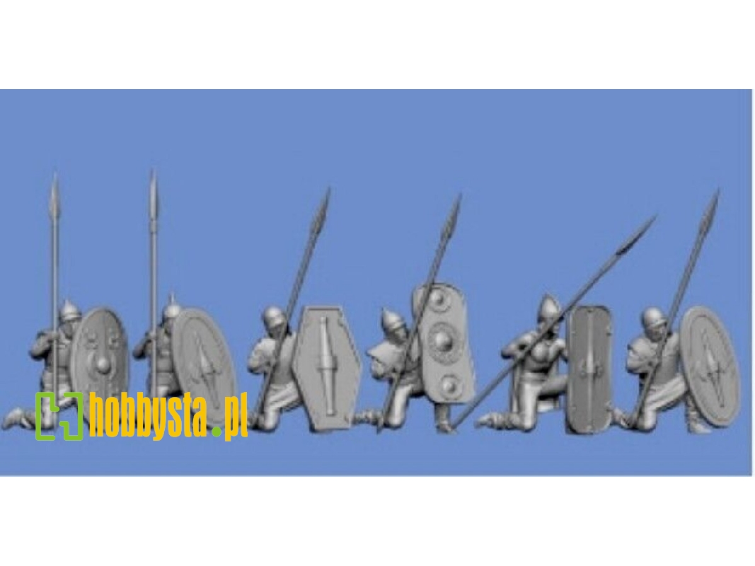 6 Celts Standing With Spear, Shield Wall, 1st Row - zdjęcie 1