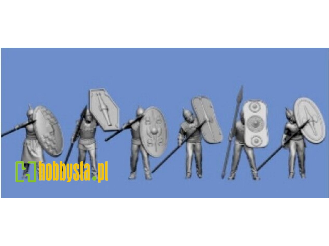 6 Celts Standing With Spear, Shield Wall, 2nd Row - zdjęcie 1