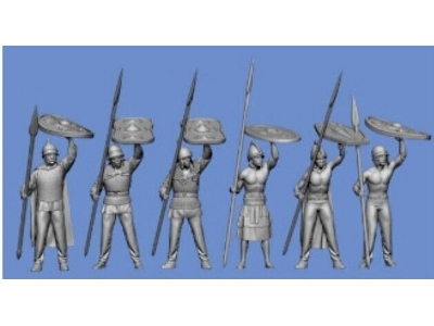 6 Celts Standing With Spear, Shield Wall, 3rd Row - zdjęcie 1