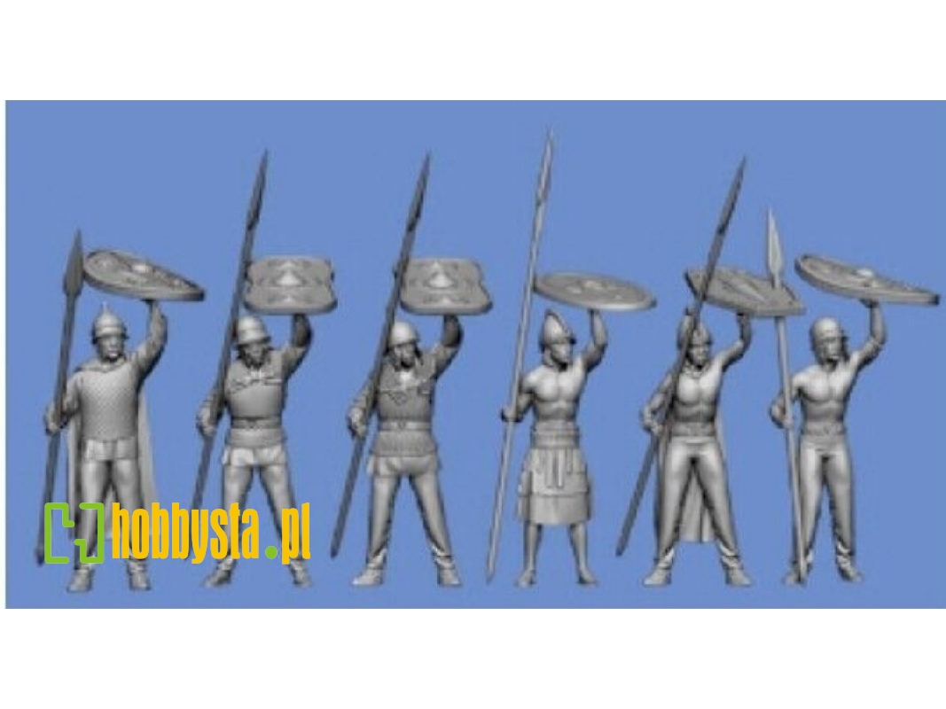 6 Celts Standing With Spear, Shield Wall, 3rd Row - zdjęcie 1
