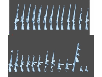 Us Wwii Infantry Weapon Set - zdjęcie 1
