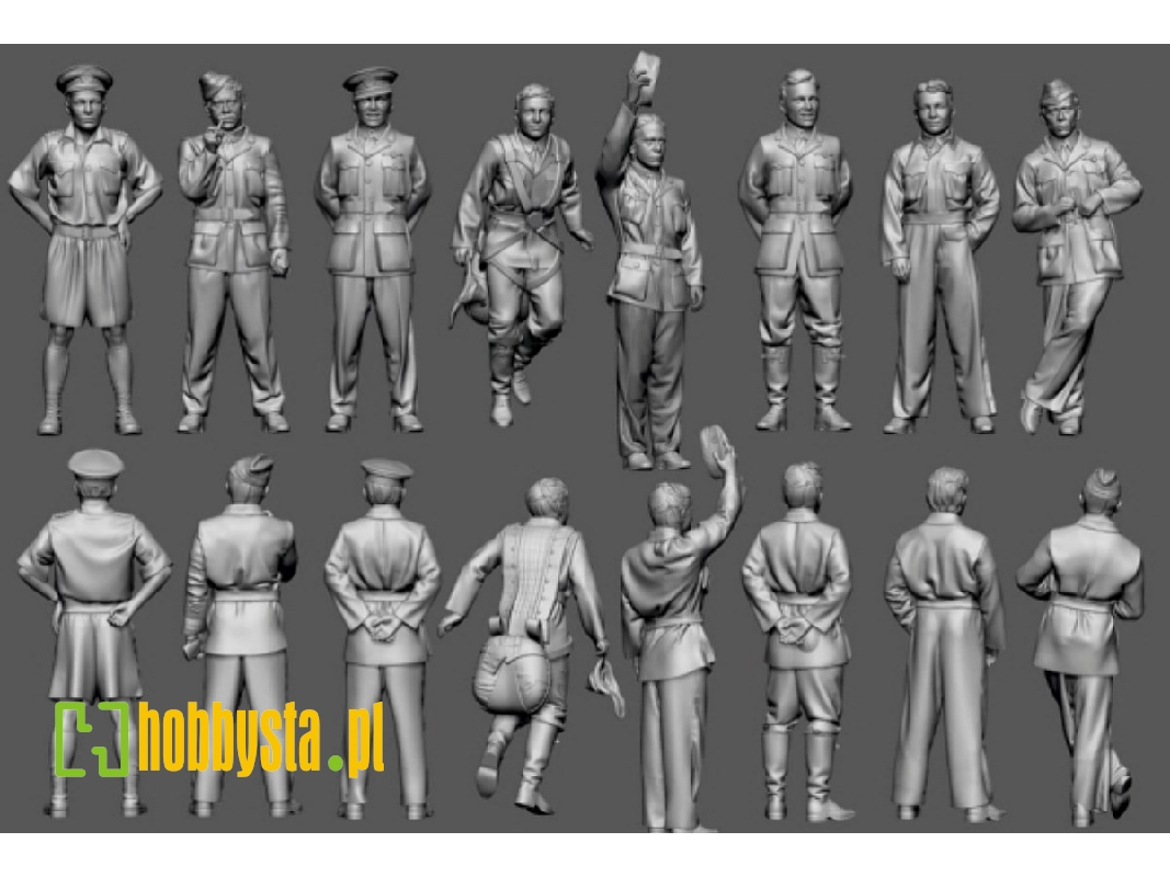 British And Bob Early Wwii And Battle Of Britain Aces - Mckellar, Bader, Lock, Carey, Unwin, Lacey, Doe And Tuck - zdjęcie 1
