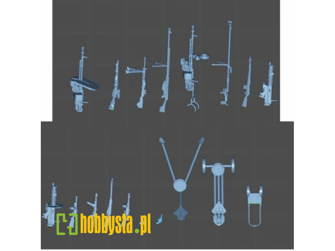 Russian Wwii Infantry Weapon Set - zdjęcie 1