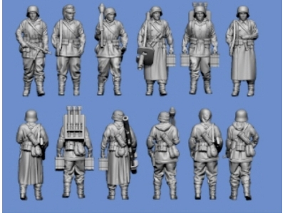German Waffen Ss Panzergrenadier Marching (Ardennes - 6 Figures) - zdjęcie 1