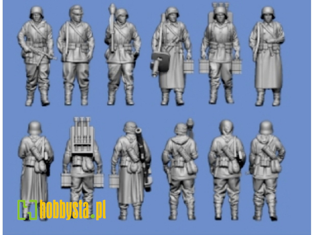 German Waffen Ss Panzergrenadier Marching (Ardennes - 6 Figures) - zdjęcie 1