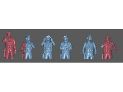 British Armoured Vehicles / Tanks Crew (Half-figures) - zdjęcie 1