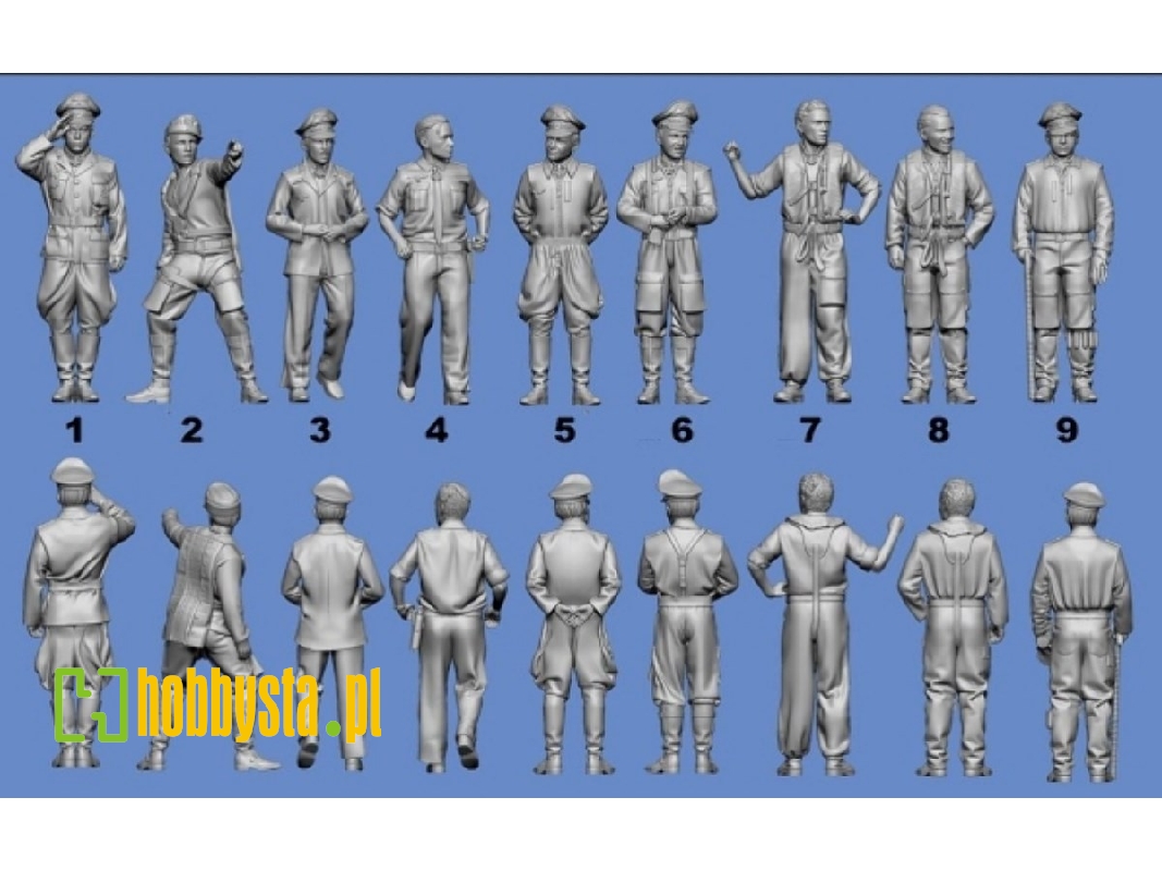 German Wwii Luftwaffe Austrian Aces - Novotny / Stolz / Gollob / Schall / Weiss / Bartels / Schiess And Döbrich (3d-printed) - 