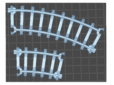 Railway Tracks (Bent / 3d-printed) - zdjęcie 1