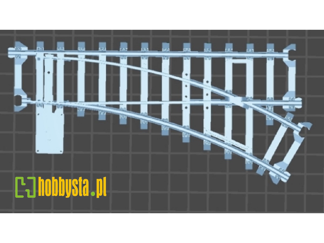 Railway Switch (Right / 3d-printed) - zdjęcie 1