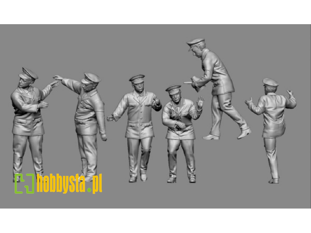 German Reichsbahn Personel (6 Figures / 3d-printed) - zdjęcie 1