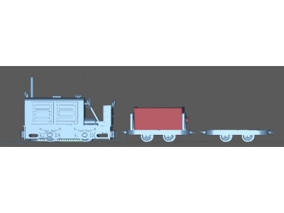 Light Railway (Narrow Gauge) Hf 50 B And 1 Tilting Pipe (3d-printed) - zdjęcie 1